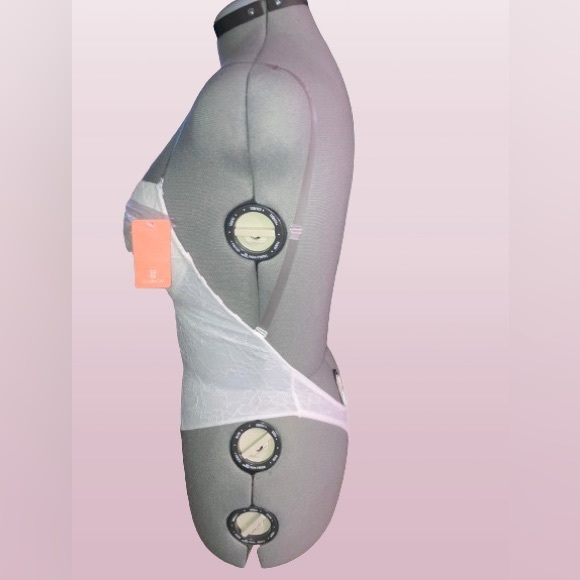 Chic White Lace Shapewear Bodysuit - Picture 2 of 6